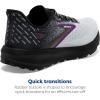 imageBrooks Womens Launch 10 Neutral Running ShoeBlackWhiteViolet