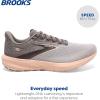 imageBrooks Womens Launch 10 Neutral Running ShoeGreyCrystal GreyPale Peach