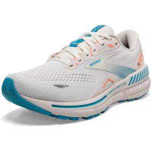 imageBrooks Womens Adrenaline GTS 23 Supportive Running ShoeCoconutPapayaBlue