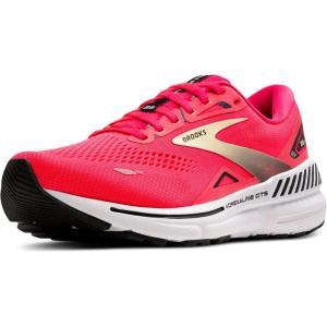 imageBrooks Womens Adrenaline GTS 23 Supportive Running ShoeDiva PinkYellowBlack