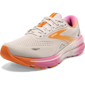 imageBrooks Womens Adrenaline GTS 23 Supportive Running ShoeWhite SandSunsetFuchsia