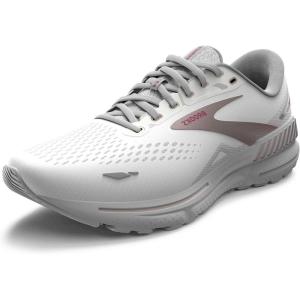 imageBrooks Womens Adrenaline GTS 23 Supportive Running ShoeWhiteGrayRose Gold
