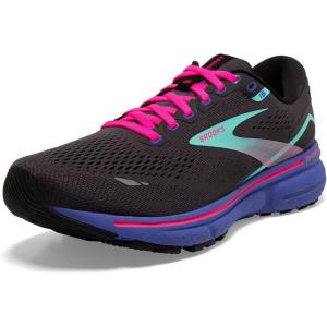 imageBrooks Womens Ghost 15 Neutral Running ShoeBlackBlueAruba
