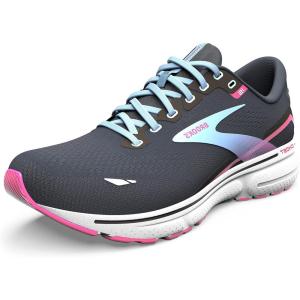 imageBrooks Womens Ghost 15 Neutral Running ShoeEbonyOpen AirLilac Rose