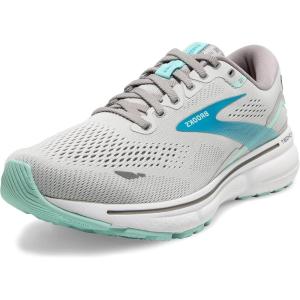imageBrooks Womens Ghost 15 Neutral Running ShoeGreyBlackened PearlBlue