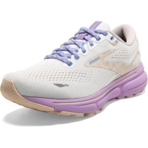 imageBrooks Womens Ghost 15 Neutral Running ShoeWhiteParchmentLavendula