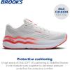 imageBrooks Womens Ghost Max 2 Neutral Running ampamp Walking ShoeWhiteHot Coral