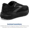 imageBrooks Womens Ghost Max Cushion Neutral Running ampamp Walking ShoeBlackBlackEbony