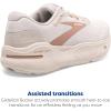 imageBrooks Womens Ghost Max Cushion Neutral Running ampamp Walking ShoeCrystal GrayWhiteTuscany