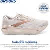 imageBrooks Womens Ghost Max Cushion Neutral Running ampamp Walking ShoeCrystal GrayWhiteTuscany