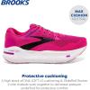 imageBrooks Womens Ghost Max Cushion Neutral Running ampamp Walking ShoePink GloPurpleBlack