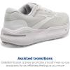 imageBrooks Womens Ghost Max Cushion Neutral Running ampamp Walking ShoeWhiteOysterMetallic Silver