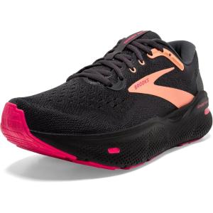 imageBrooks Womens Ghost Max Cushion Neutral Running ampamp Walking ShoeBlackPapayaRaspberry