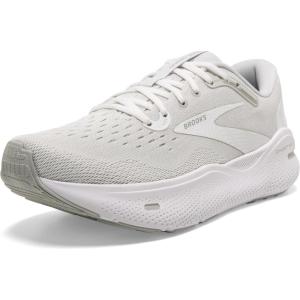 imageBrooks Womens Ghost Max Cushion Neutral Running ampamp Walking ShoeWhiteOysterMetallic Silver