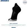 imageBrooks Ghost Lite No Show Socks I Performance Running Comfort Fit with Arch Support for Men ampamp Women 2Pack SetBlack