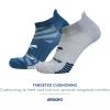 imageBrooks Ghost Lite No Show Socks I Performance Running Comfort Fit with Arch Support for Men ampamp Women 2Pack SetMoroccan Blue  Sky
