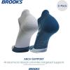 imageBrooks Ghost Lite No Show Socks I Performance Running Comfort Fit with Arch Support for Men ampamp Women 2Pack SetMoroccan Blue  Sky