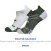 imageBrooks Ghost Lite No Show Socks I Performance Running Comfort Fit with Arch Support for Men ampamp Women 2Pack SetOliveWhite  WhiteOlive