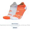imageBrooks Ghost Lite No Show Socks I Performance Running Comfort Fit with Arch Support for Men ampamp Women 2Pack SetOrangeWhite  WhiteOrange