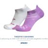 imageBrooks Ghost Lite No Show Socks I Performance Running Comfort Fit with Arch Support for Men ampamp Women 2Pack SetOrchid  WhiteOrchid