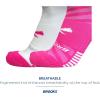 imageBrooks Ghost Lite No Show Socks I Performance Running Comfort Fit with Arch Support for Men ampamp Women 2Pack SetPink  WhitePink