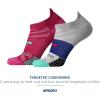 imageBrooks Ghost Lite No Show Socks I Performance Running Comfort Fit with Arch Support for Men ampamp Women 2Pack SetPinkSalt  Light GreySalt