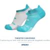 imageBrooks Ghost Lite No Show Socks I Performance Running Comfort Fit with Arch Support for Men ampamp Women 2Pack SetStrobe BlueWhite  WhiteBlue