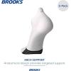 imageBrooks Ghost Lite No Show Socks I Performance Running Comfort Fit with Arch Support for Men ampamp Women 2Pack SetWhite