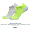 imageBrooks Ghost Lite No Show Socks I Performance Running Comfort Fit with Arch Support for Men ampamp Women 2Pack SetYellowWhite  WhiteYellow