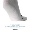 imageBrooks Ghost No Show Socks I Performance Running Low Profile Socks with Arch Support for Men ampamp WomenWhite