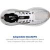 imageBrooks Womens Glycerin Stealthfit GTS 21 Supportive Running ShoeWhiteGreyBlack