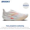 imageBrooks Womens Hyperion Max 2 Neutral Running ShoeWhitePeachCoral