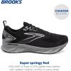 imageBrooks Womens Levitate 6 Running ShoeBlackBlackened PearlWhite
