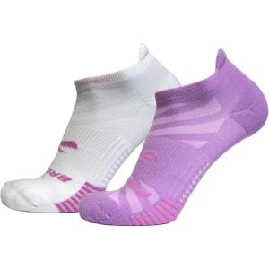 imageBrooks Ghost Lite No Show Socks I Performance Running Comfort Fit with Arch Support for Men ampamp Women 2Pack SetOrchid  WhiteOrchid