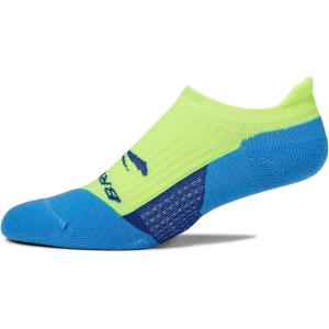 imageBrooks Ghost No Show Socks I Performance Running Low Profile Socks with Arch Support for Men ampamp WomenNeon YellowNavy