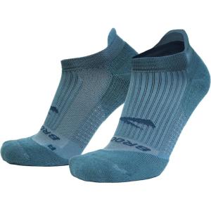imageBrooks Ghost No Show Socks I Performance Running Low Profile Socks with Arch Support for Men ampamp WomenStorm Blue