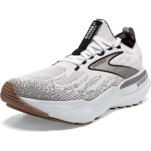 imageBrooks Womens Glycerin Stealthfit GTS 21 Supportive Running ShoeWhiteGreyBlack