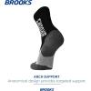 imageBrooks Ghost Crew Socks I Performance Running Cushioned Socks with Arch Support for Men ampamp WomenBlackBr Crew