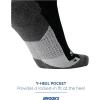 imageBrooks Ghost Crew Socks I Performance Running Cushioned Socks with Arch Support for Men ampamp WomenBlackBr Crew