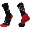 imageBrooks Ghost Crew Socks I Performance Running Cushioned Socks with Arch Support for Men ampamp WomenBlackNightlifeRed