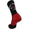 imageBrooks Ghost Crew Socks I Performance Running Cushioned Socks with Arch Support for Men ampamp WomenBlackNightlifeRed