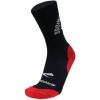 imageBrooks Ghost Crew Socks I Performance Running Cushioned Socks with Arch Support for Men ampamp WomenBlackNightlifeRed