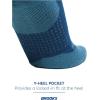 imageBrooks Ghost Crew Socks I Performance Running Cushioned Socks with Arch Support for Men ampamp WomenMoroccan BlueBr Crew