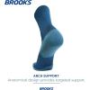 imageBrooks Ghost Crew Socks I Performance Running Cushioned Socks with Arch Support for Men ampamp WomenMoroccan BlueBr Crew