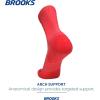imageBrooks Ghost Crew Socks I Performance Running Cushioned Socks with Arch Support for Men ampamp WomenNeo CayenneBr Crew