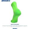 imageBrooks Ghost Crew Socks I Performance Running Cushioned Socks with Arch Support for Men ampamp WomenNeo LimeadeBr Crew
