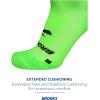 imageBrooks Ghost Crew Socks I Performance Running Cushioned Socks with Arch Support for Men ampamp WomenNeo LimeadeBr Crew