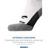 imageBrooks Ghost Crew Socks I Performance Running Cushioned Socks with Arch Support for Men ampamp WomenWhiteBr Crew