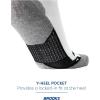 imageBrooks Ghost Crew Socks I Performance Running Cushioned Socks with Arch Support for Men ampamp WomenWhiteBr Crew