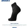 imageBrooks Ghost Quarter Socks I Performance Running Cushioned Socks with Arch Support for Men ampamp WomenBlack